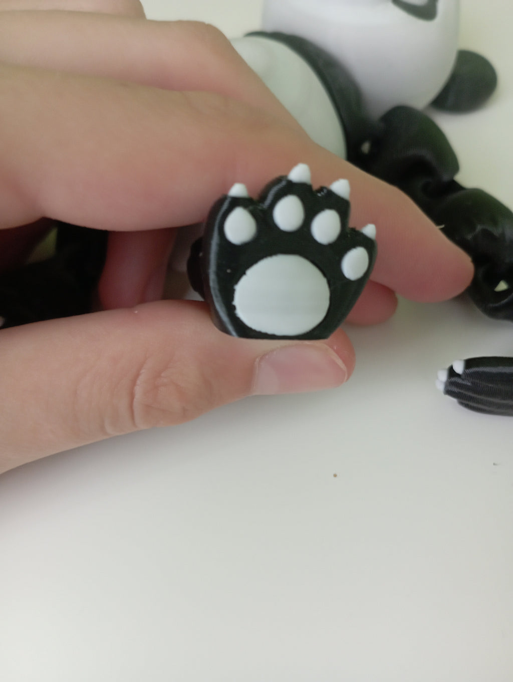 Duża flexi panda w trzech kolorach