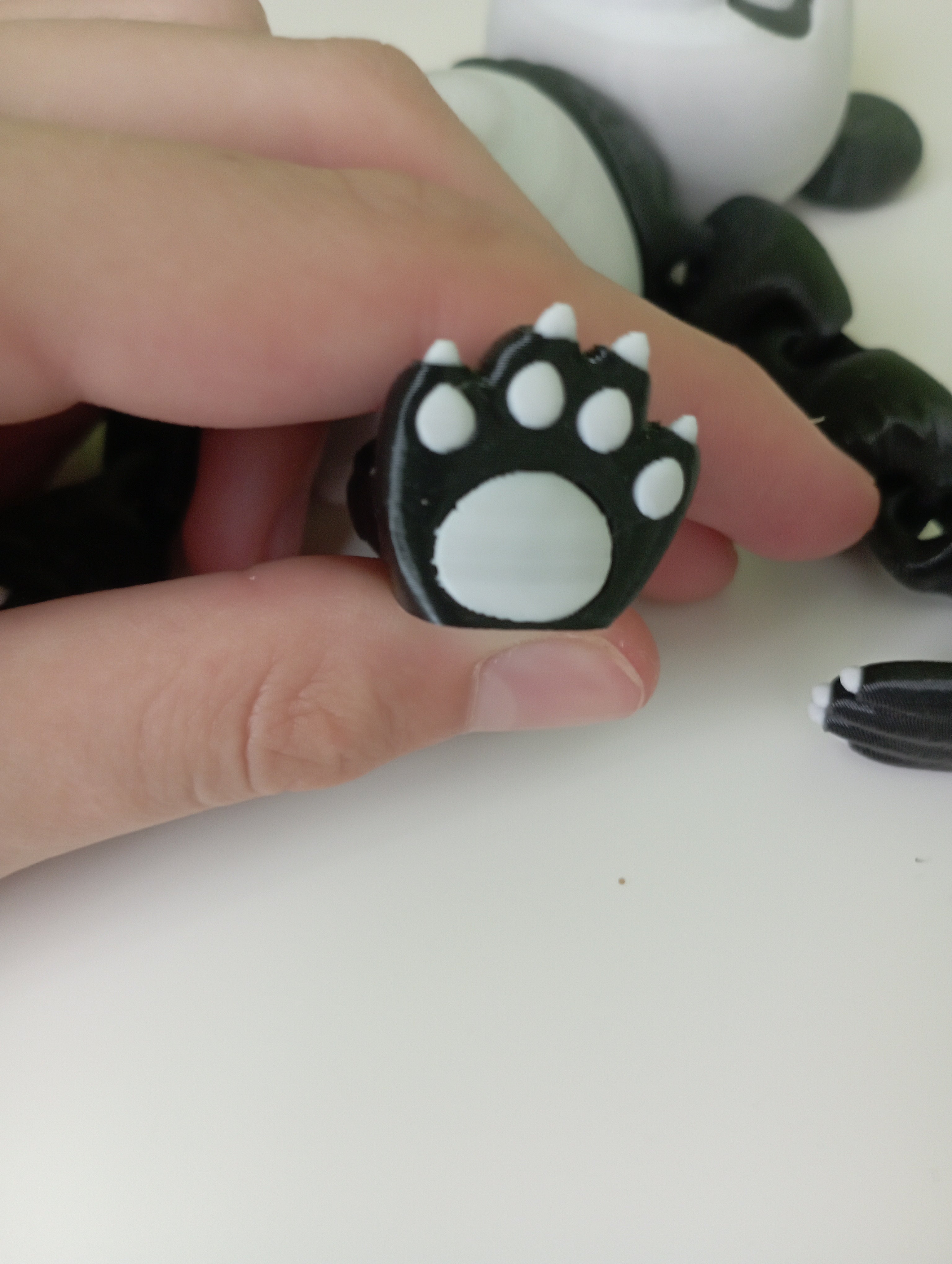 Duża flexi panda w trzech kolorach