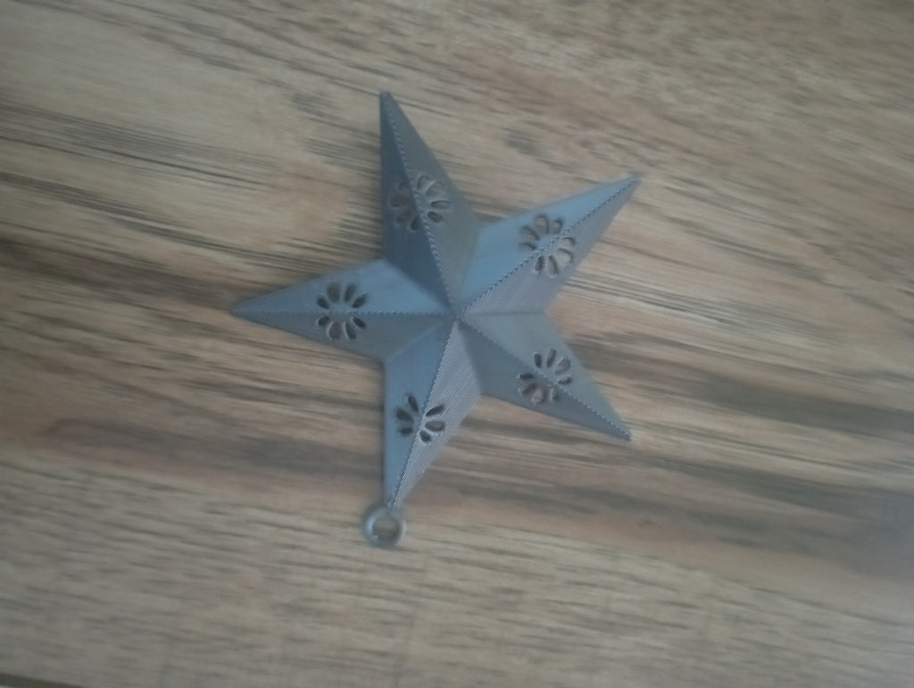 Bombka w kształcie gwiazdki na choinkę w kolorze storm shadow