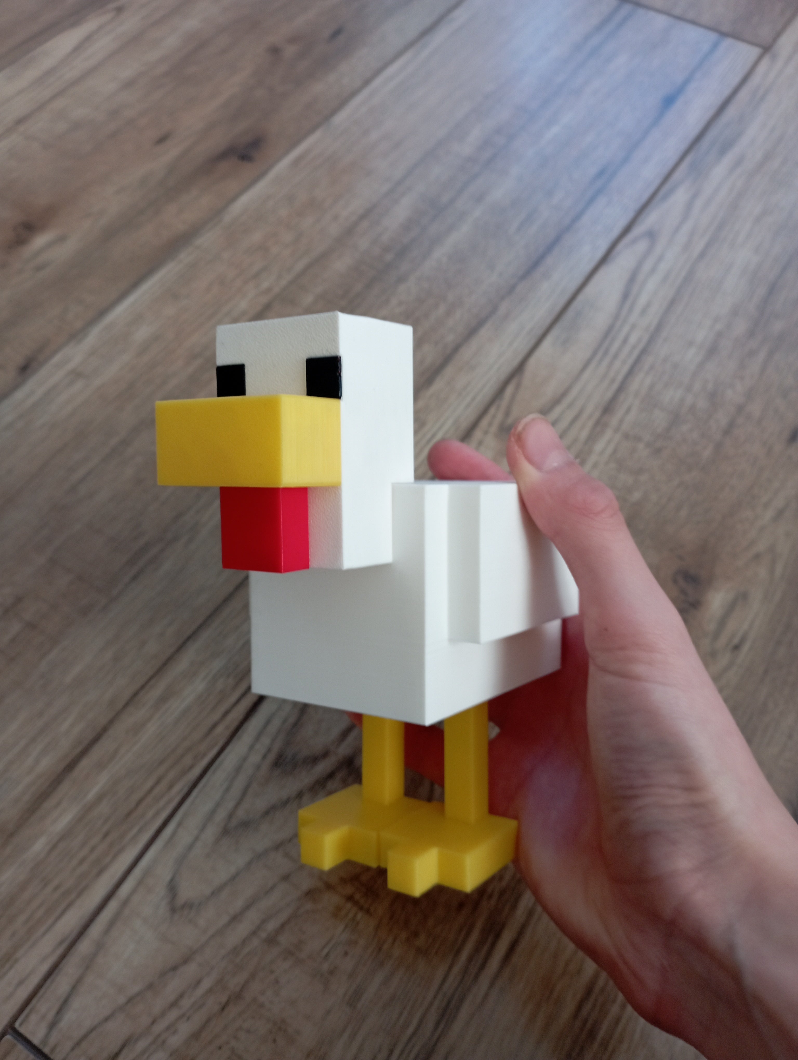 Duża figurka kurczaka z minecraft w 4 kolorach.